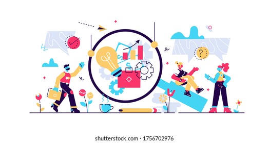 Business Transparency Vector Illustration. Flat Tiny Honest Ethics Person Concept. Simple And Creative Symbol For Information Sharing, Financial Clarity, Anti Corruption Strategy And Cooperation Trust