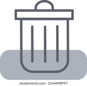 Business trash bin, illustration, vector on a white background.