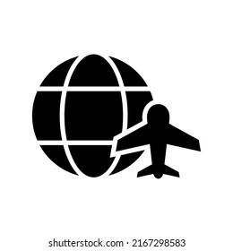 business trave icon or logo isolated sign symbol vector illustration - high quality black style vector icons
