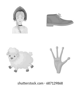 business, travel, cinema and other web icon in monochrome style.alien, fantasy, fiction, icons in set collection.