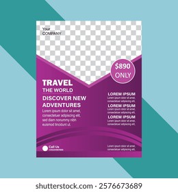 Business Travel Flyer template Design