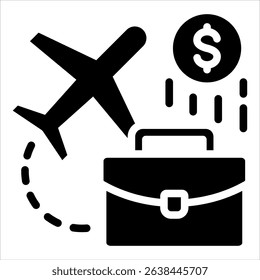 Business Travel Icon Element For Design