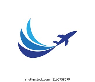 Business travel logo template