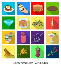 business, travel, sea and other web icon in flat style. rings, wedding, celebration, icons in set collection.
