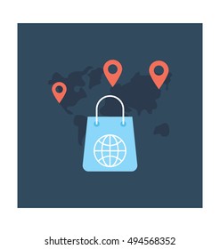 Business Travel Vector Icon
