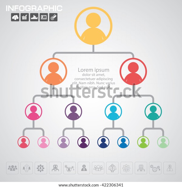 Business Tree Hierarchy Strucure Stock Vector (Royalty Free) 422306341