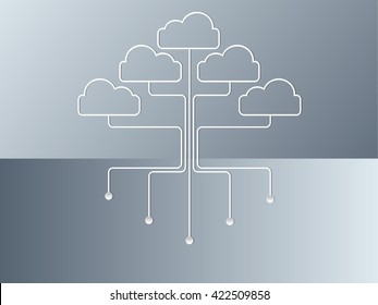 Business tree timeline infographics.Vector illustration