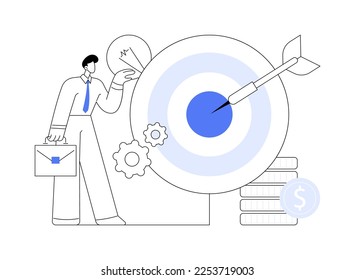 Business trend abstract concept vector illustration. Choosing direction, small business trend analysis, partnership transformation, innovation implementation, marketing strategy abstract metaphor.