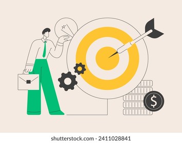 Business trend abstract concept vector illustration. Choosing direction, small business trend analysis, partnership transformation, innovation implementation, marketing strategy abstract metaphor.