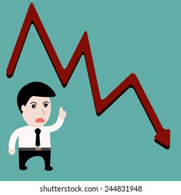 Business Trend Down Stock Charts Stock Vector (Royalty Free) 244831948 ...