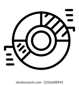 Business trend icon outline vector. Seo information. Web site