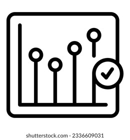 Business trend seo icon outline vector. Site web. Information site