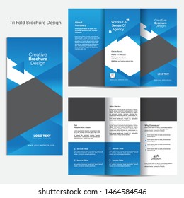 Business Tri Fold Brochure, vector design