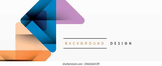 Business triangle and squares vector abstract background. Vector Illustration For Wallpaper, Banner, Background, Card, Book Illustration, landing page