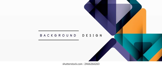 Triángulo de negocios y cuadrados de Vector de fondo abstracto. Ilustración vectorial Para Fondo de pantalla, Anuncio, Fondo, Tarjeta, Ilustración de libro, página de destino
