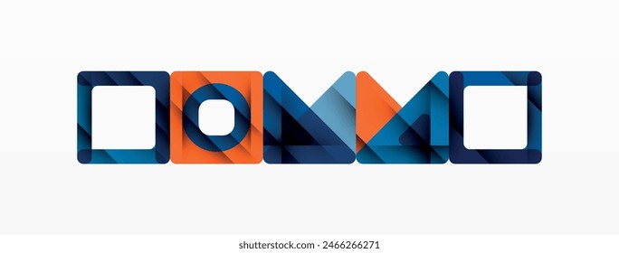 Business triangle and squares vector abstract background. Vector Illustration For Wallpaper, Banner, Background, Card, Book Illustration, landing page