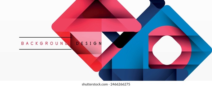 Business Dreieck und Quadrate Vektorgrafik abstrakter Hintergrund. Vektorillustration für Bildschirmhintergrund, Banner, Hintergrund, Karte, Buchabbildung, Zielseite