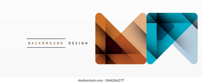 Business triangle and squares vector abstract background. Vector Illustration For Wallpaper, Banner, Background, Card, Book Illustration, landing page