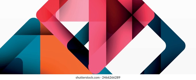 Triángulo de negocios y cuadrados de Vector de fondo abstracto. Ilustración vectorial Para Fondo de pantalla, Anuncio, Fondo, Tarjeta, Ilustración de libro, página de destino