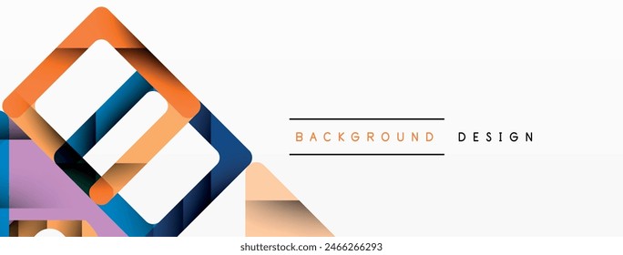 Triángulo de negocios y cuadrados de Vector de fondo abstracto. Ilustración vectorial Para Fondo de pantalla, Anuncio, Fondo, Tarjeta, Ilustración de libro, página de destino