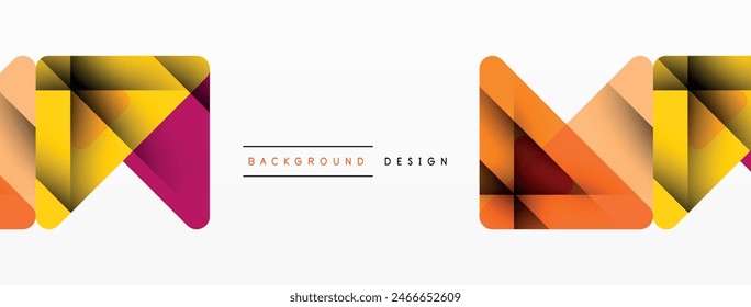 Business triangle and squares vector abstract background. Vector Illustration For Wallpaper, Banner, Background, Card, Book Illustration, landing page