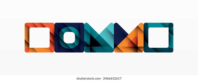 Business triangle and squares vector abstract background. Vector Illustration For Wallpaper, Banner, Background, Card, Book Illustration, landing page