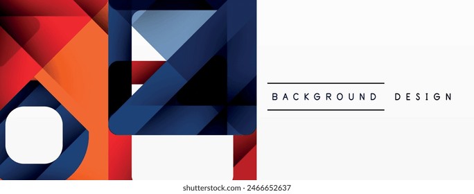 Triángulo de negocios y cuadrados de Vector de fondo abstracto. Ilustración vectorial Para Fondo de pantalla, Anuncio, Fondo, Tarjeta, Ilustración de libro, página de destino