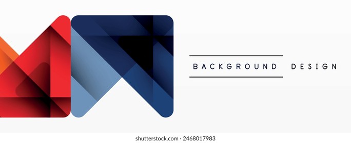 Triángulo de negocios y cuadrados de Vector de fondo abstracto. Ilustración vectorial Para Fondo de pantalla, Anuncio, Fondo, Tarjeta, Ilustración de libro, página de destino