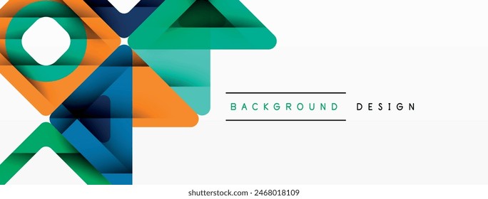 Business triangle and squares vector abstract background. Vector Illustration For Wallpaper, Banner, Background, Card, Book Illustration, landing page