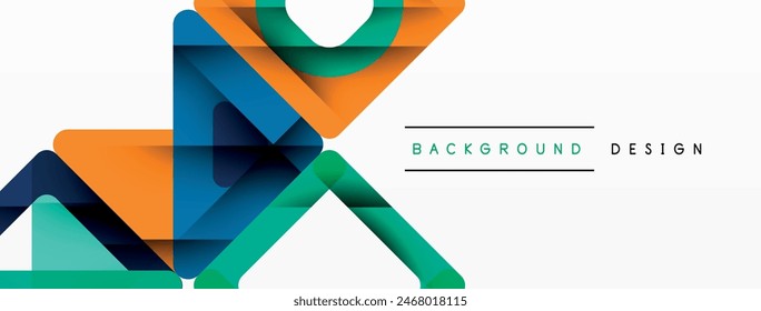 Business triangle and squares vector abstract background. Vector Illustration For Wallpaper, Banner, Background, Card, Book Illustration, landing page