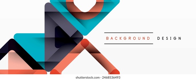 Business triangle and squares vector abstract background. Vector Illustration For Wallpaper, Banner, Background, Card, Book Illustration, landing page