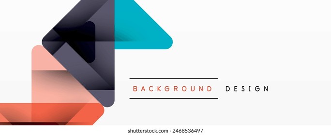 Business triangle and squares vector abstract background. Vector Illustration For Wallpaper, Banner, Background, Card, Book Illustration, landing page
