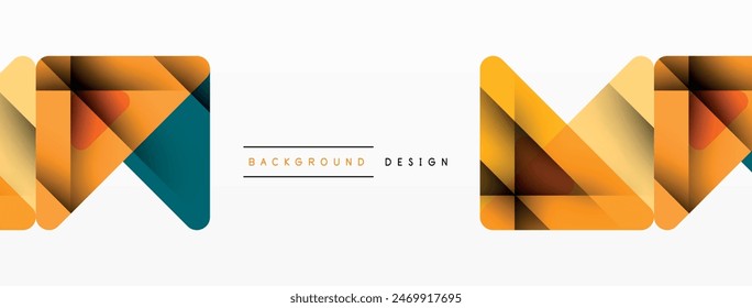 Business triangle and squares vector abstract background. Vector Illustration For Wallpaper, Banner, Background, Card, Book Illustration, landing page