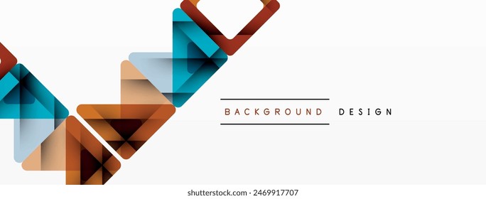 Business triangle and squares vector abstract background. Vector Illustration For Wallpaper, Banner, Background, Card, Book Illustration, landing page