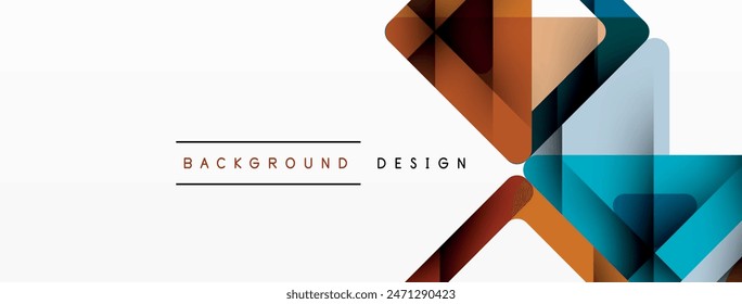Triángulo de negocios y cuadrados de Vector de fondo abstracto. Ilustración vectorial Para Fondo de pantalla, Anuncio, Fondo, Tarjeta, Ilustración de libro, página de destino