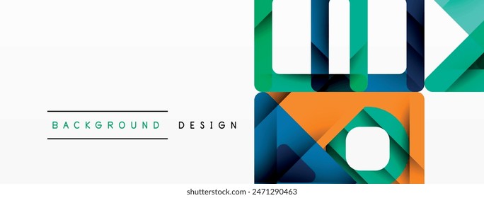 Business triangle and squares vector abstract background. Vector Illustration For Wallpaper, Banner, Background, Card, Book Illustration, landing page