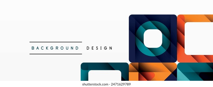 Business triangle and squares vector abstract background. Vector Illustration For Wallpaper, Banner, Background, Card, Book Illustration, landing page
