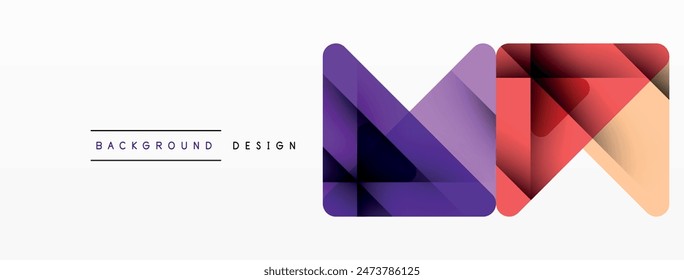 Business triangle and squares vector abstract background. Vector Illustration For Wallpaper, Banner, Background, Card, Book Illustration, landing page