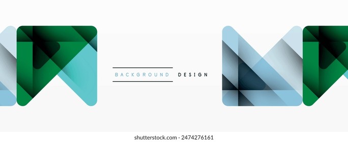 Business triangle and squares vector abstract background. Vector Illustration For Wallpaper, Banner, Background, Card, Book Illustration, landing page