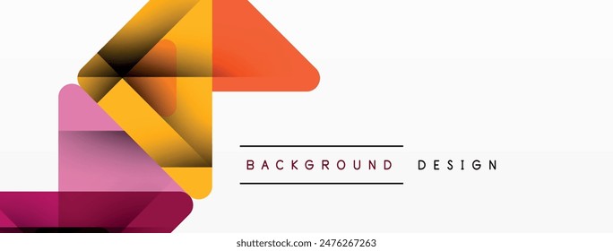 Business triangle and squares vector abstract background. Vector Illustration For Wallpaper, Banner, Background, Card, Book Illustration, landing page