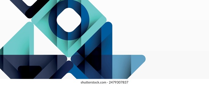 Business triangle and squares vector abstract background. Vector Illustration For Wallpaper, Banner, Background, Card, Book Illustration, landing page