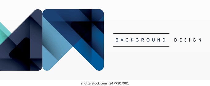 Business triangle and squares vector abstract background. Vector Illustration For Wallpaper, Banner, Background, Card, Book Illustration, landing page