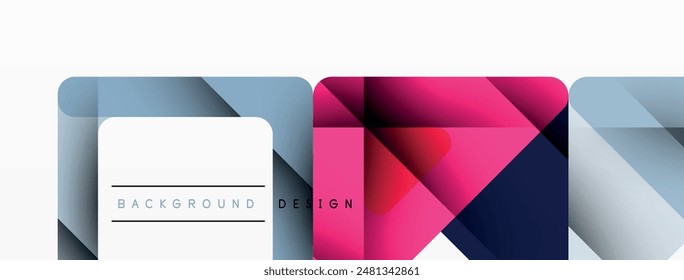 Triángulo de negocios y cuadrados de Vector de fondo abstracto. Ilustración vectorial Para Fondo de pantalla, Anuncio, Fondo, Tarjeta, Ilustración de libro, página de destino