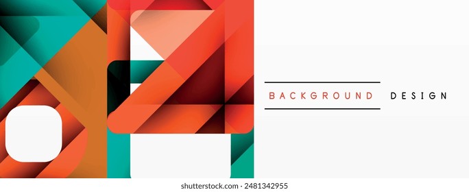 Business triangle and squares vector abstract background. Vector Illustration For Wallpaper, Banner, Background, Card, Book Illustration, landing page