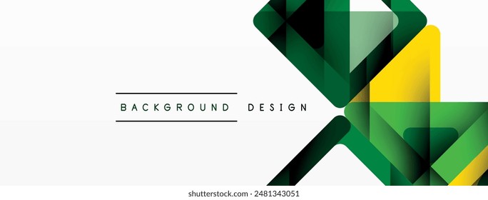 Business triangle and squares vector abstract background. Vector Illustration For Wallpaper, Banner, Background, Card, Book Illustration, landing page