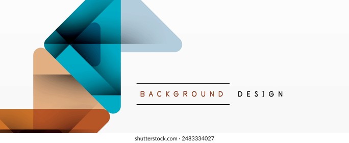 Business triangle and squares vector abstract background. Vector Illustration For Wallpaper, Banner, Background, Card, Book Illustration, landing page