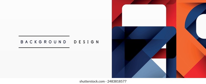 Business triangle and squares vector abstract background. Vector Illustration For Wallpaper, Banner, Background, Card, Book Illustration, landing page