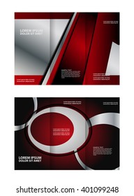 Business Tri-fold Brochure, Catalog Vector Design
