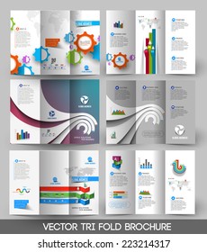 business Tri-fold Brochure Design Bundle.