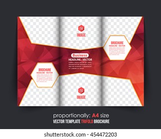 Business Tri-Fold Brochure Design. Corporate Leaflet, Cover Template